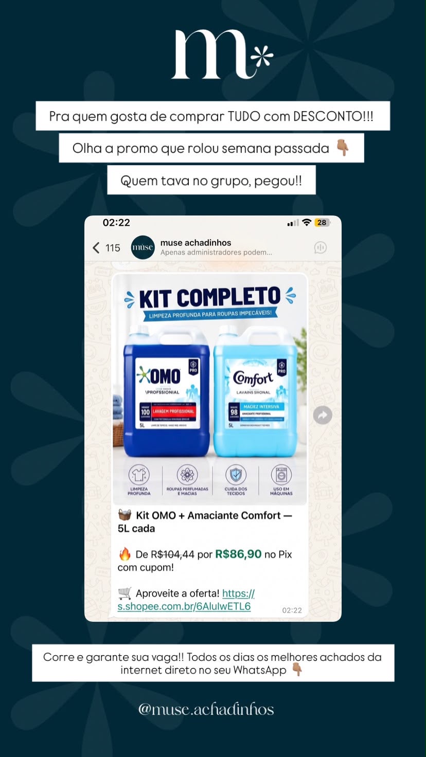 Oferta postada no grupo 3 de 3